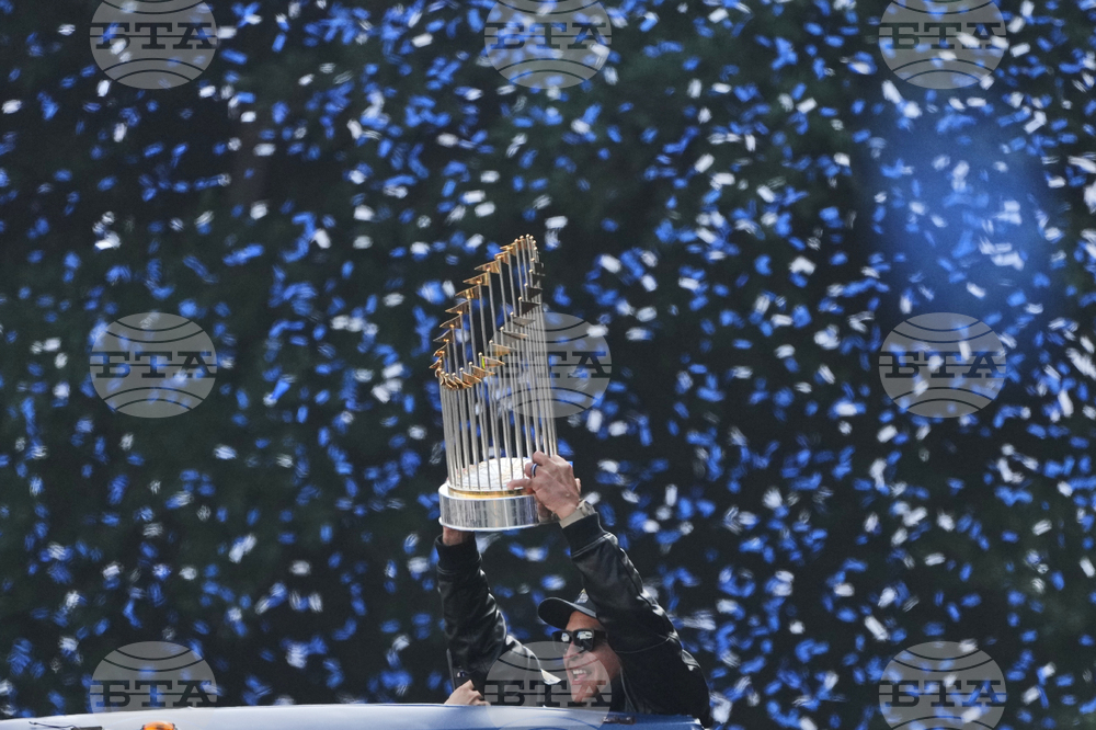APTOPIX Dodgers Parade Baseball