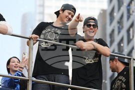 APTOPIX Dodgers Parade Baseball