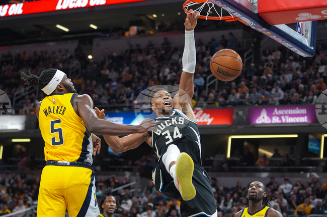 APTOPIX Bucks Pacers Basketball