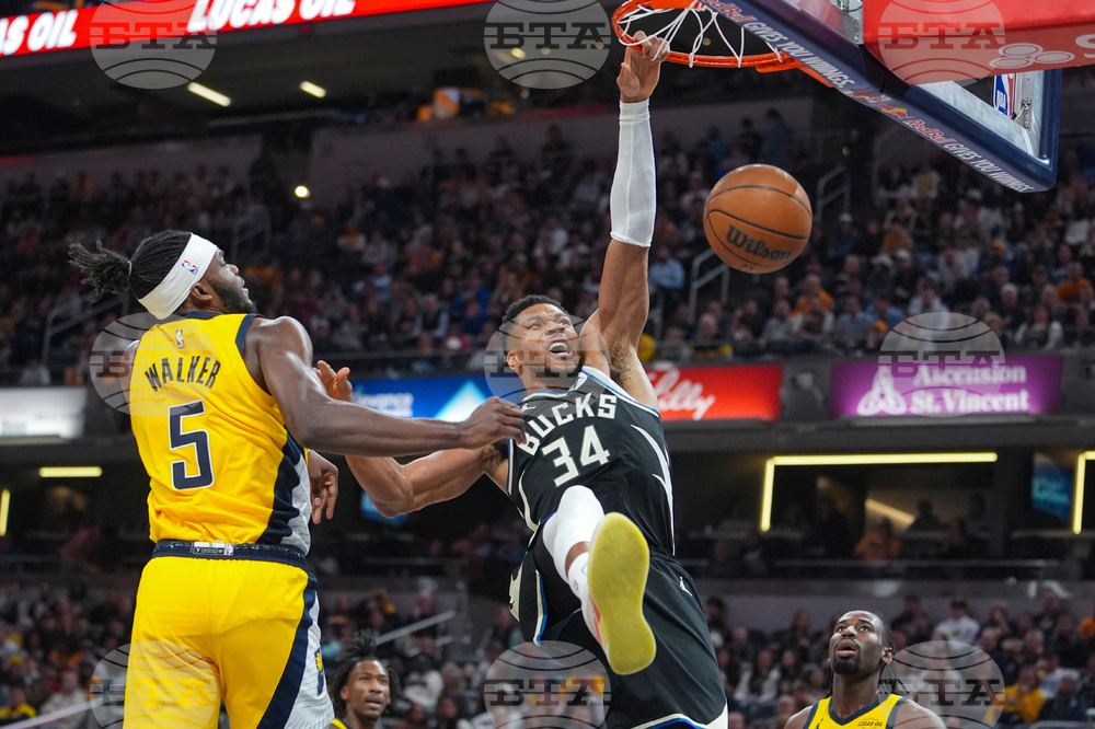 APTOPIX Bucks Pacers Basketball