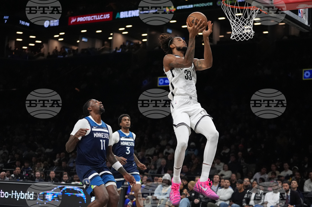 Timberwolves Nets Basketball