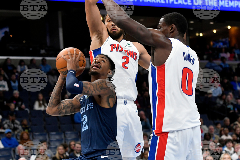 Pistons Grizzlies Basketball