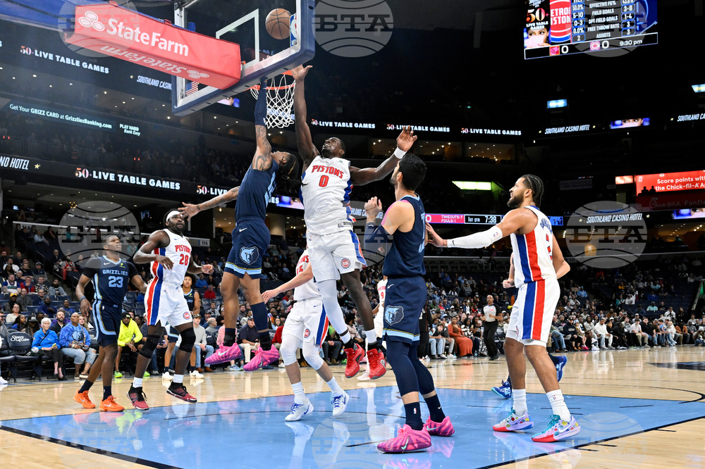 Pistons Grizzlies Basketball