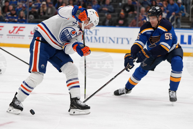 Oilers Blues Hockey