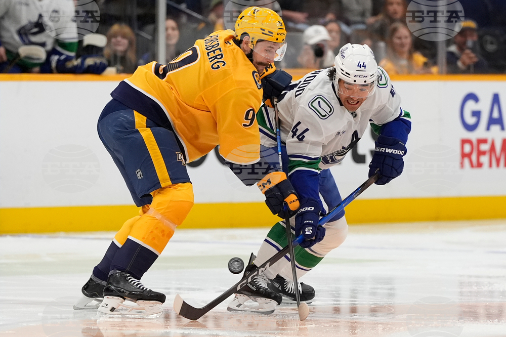 Canucks Predators Hockey
