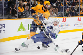 APTOPIX Canucks Predators Hockey