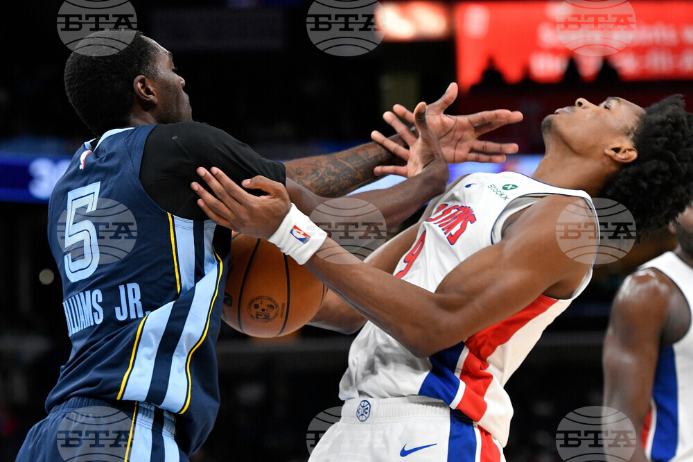 Pistons Grizzlies Basketball