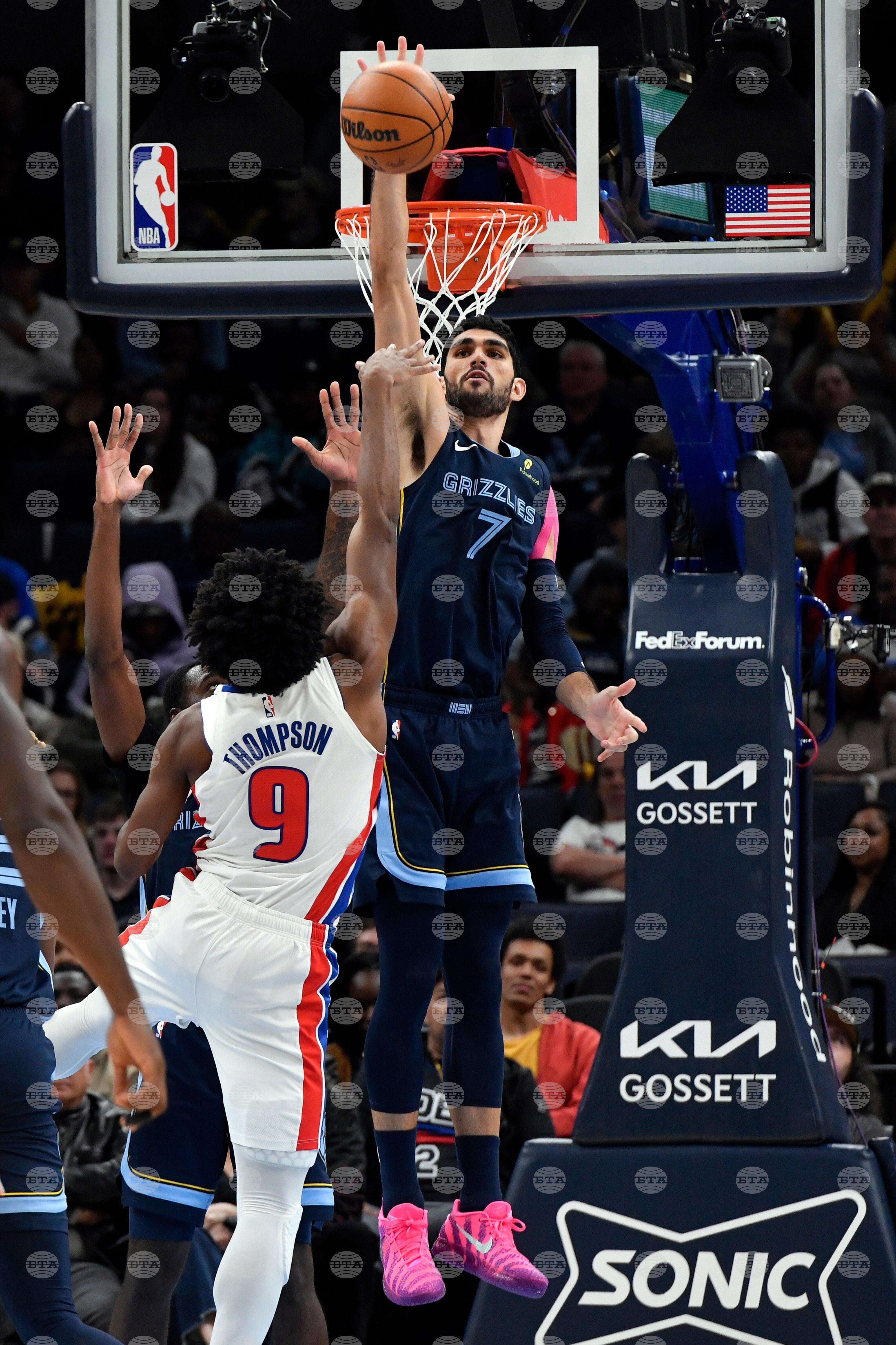 Pistons Grizzlies Basketball