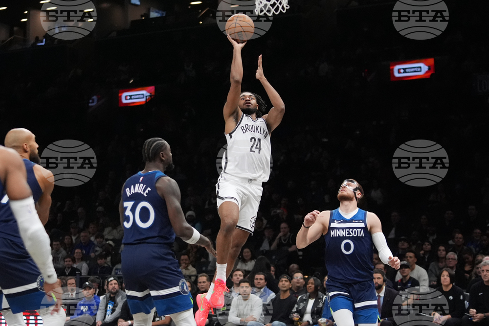 Timberwolves Nets Basketball