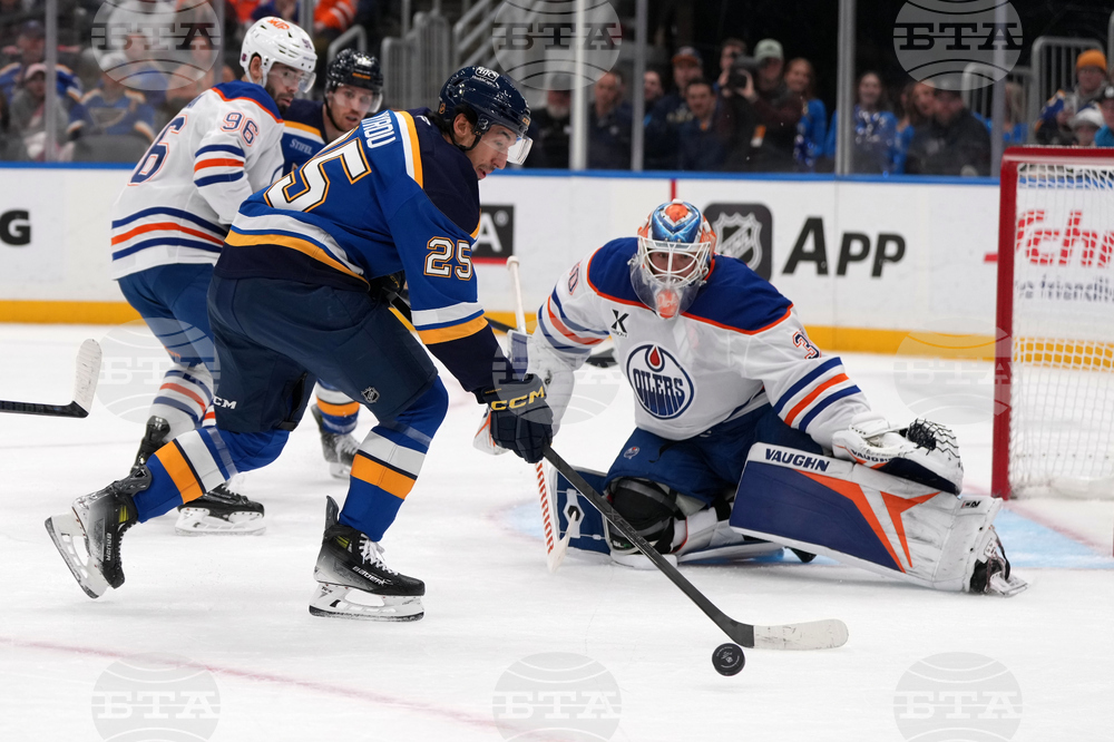 Oilers Blues Hockey