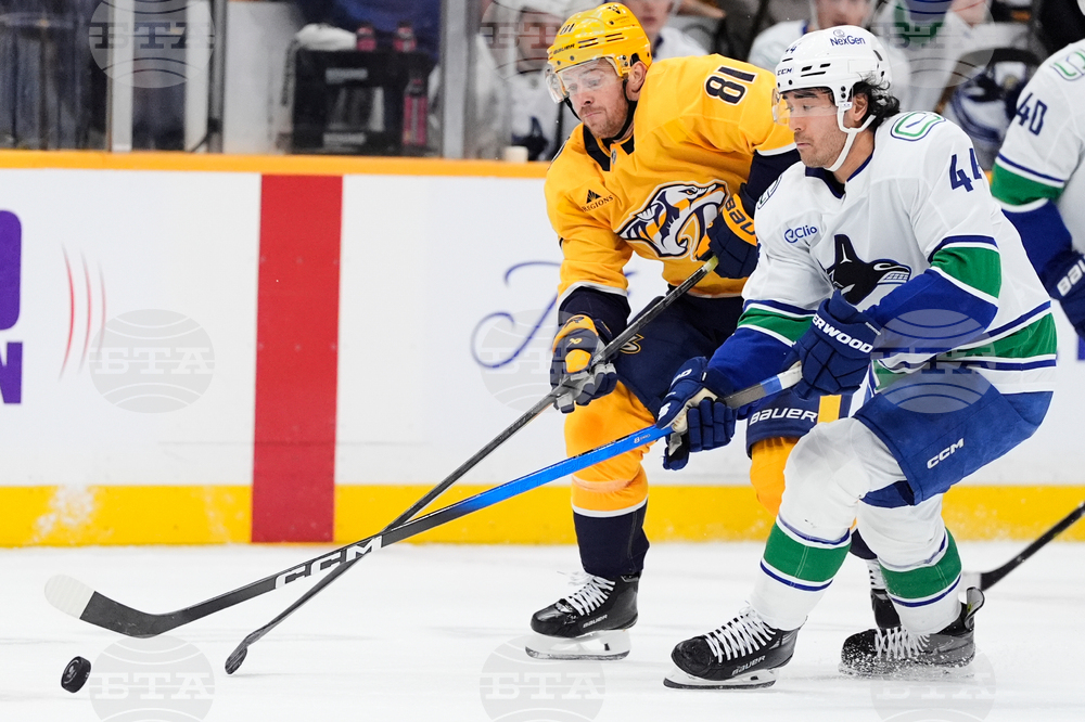 Canucks Predators Hockey