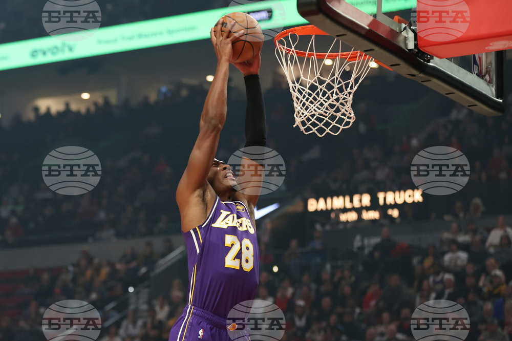 Lakers Trail Blazers Basketball