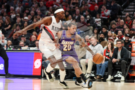 Lakers Trail Blazers Basketball