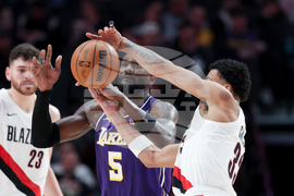 Lakers Trail Blazers Basketball