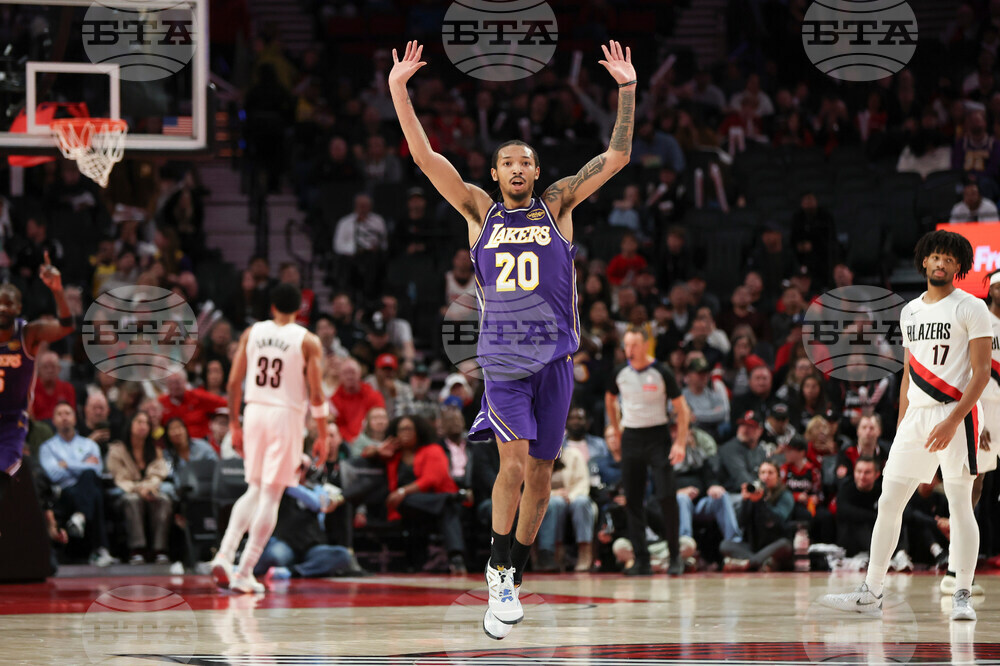 Lakers Trail Blazers Basketball