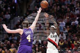 Lakers Trail Blazers Basketball