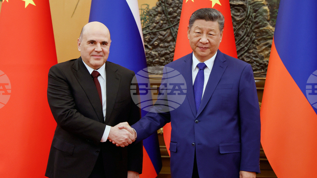 Китайският лидер Си Цзинпин се срещна с руския премиер Михаил Мишустин в Пекин, предаде Синхуа