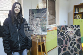 Панагюрище - СУ „Нешо Бончев“ - изложба „Будни“ - откриване