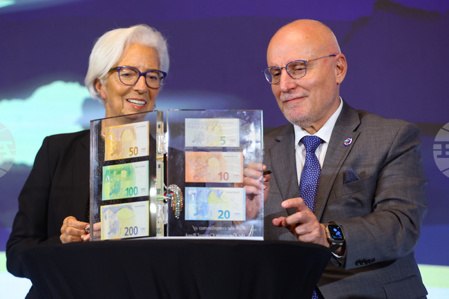 Резиденция Бояна - Кристин Лагард - Димитър Радев - пресконференция