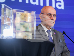 Резиденция "Бояна" - Кристин Лагард - Димитър Радев - пресконференция