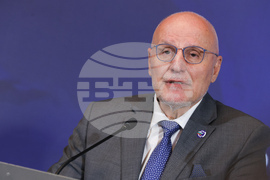 Резиденция "Бояна" - Кристин Лагард - Димитър Радев - пресконференция