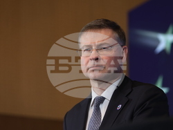 Теменужка Петкова - Валдис Домбровскис - пресконференция