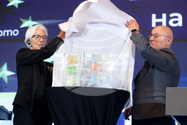 Резиденция Бояна - Кристин Лагард - Димитър Радев - пресконференция