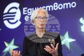 Резиденция Бояна - Кристин Лагард - Димитър Радев - пресконференция