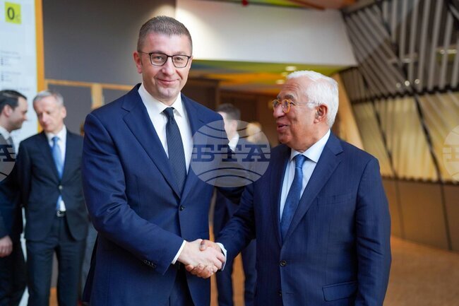 North Macedonia's PM Meets with European Council President