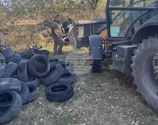 Служители на Държавното горско стопанство – Шумен изчистиха голямо незаконно сметище край града 