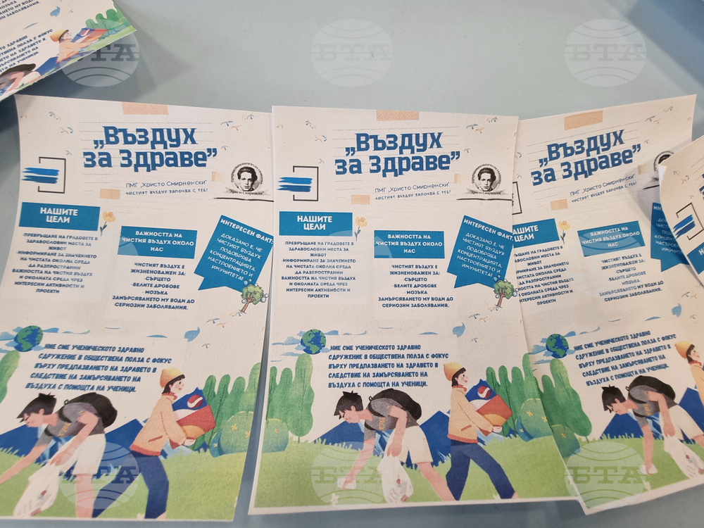 Перник - областна ученическа мрежа „Въздух за здраве“ - учредяване