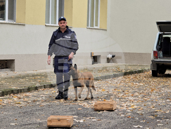 Ловеч - Детско полицейско управление - занятие със служебно куче