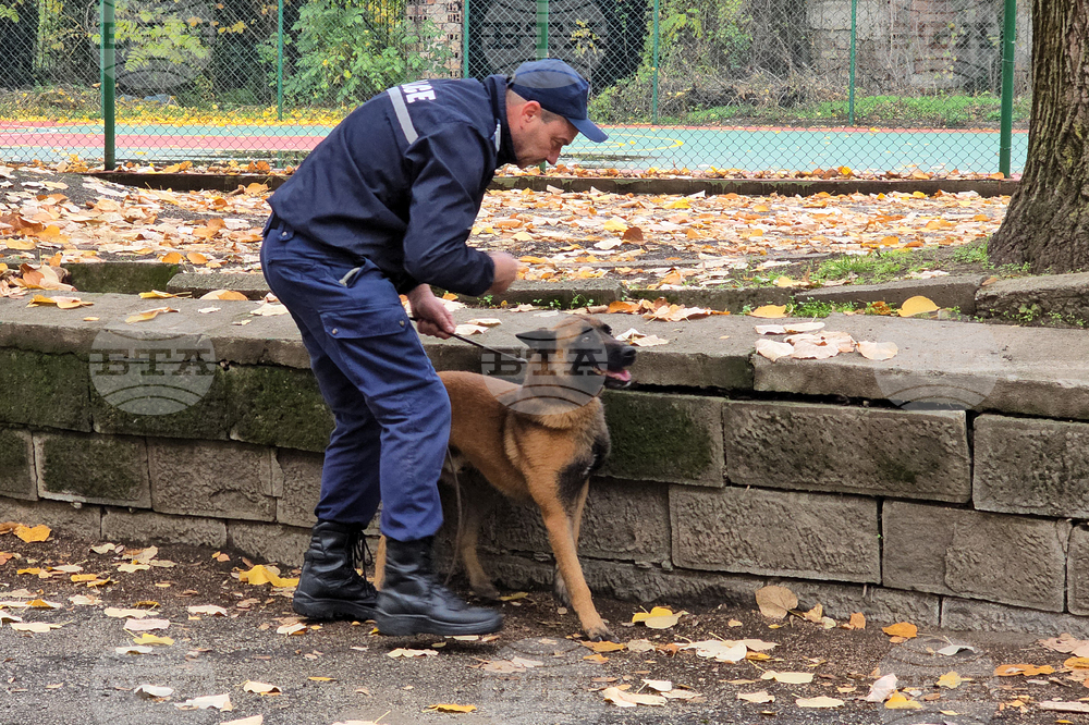 Ловеч - Детско полицейско управление - занятие със служебно куче