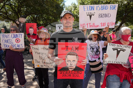 Texas Tesla Elon Musk Protest