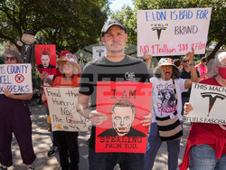 Texas Tesla Elon Musk Protest