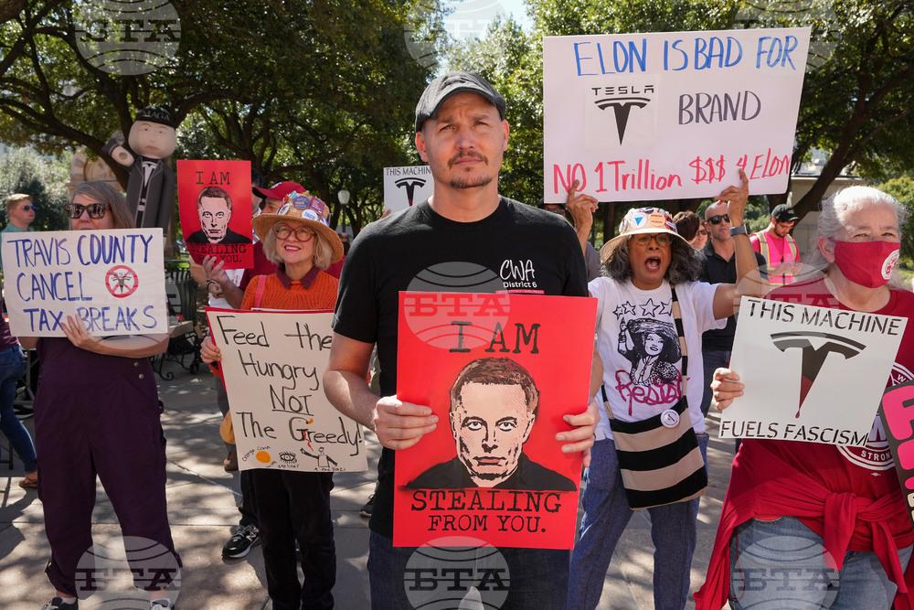 Texas Tesla Elon Musk Protest