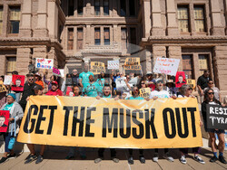 Texas Tesla Elon Musk Protest