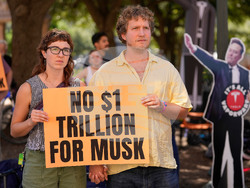Texas Tesla Elon Musk Protest