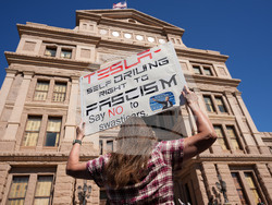 Texas Tesla Elon Musk Protest
