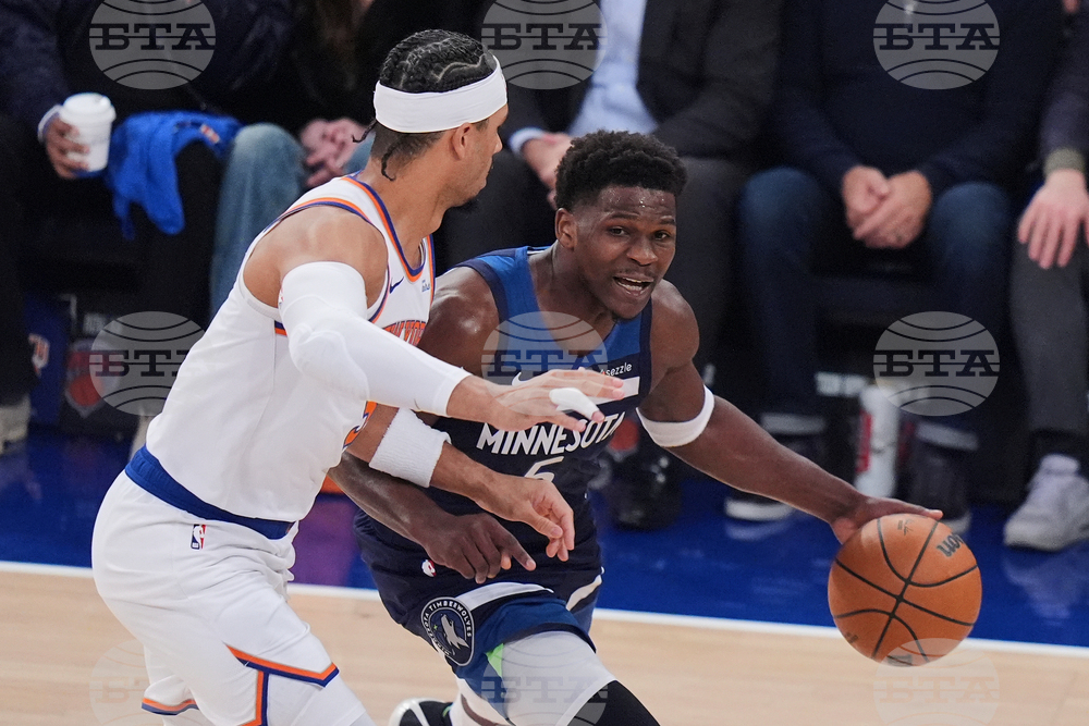 Timberwolves Knicks Basketball