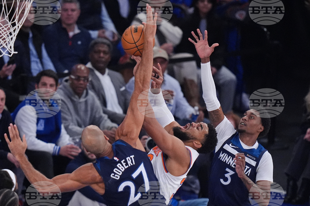 Timberwolves Knicks Basketball