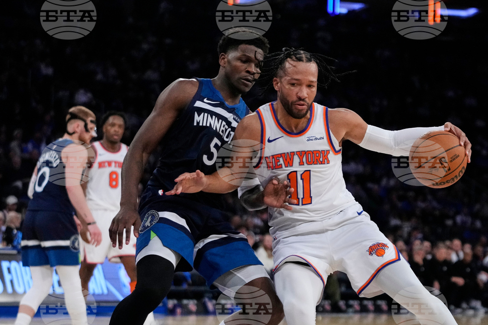 Timberwolves Knicks Basketball