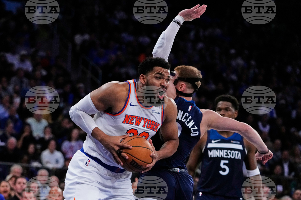 Timberwolves Knicks Basketball