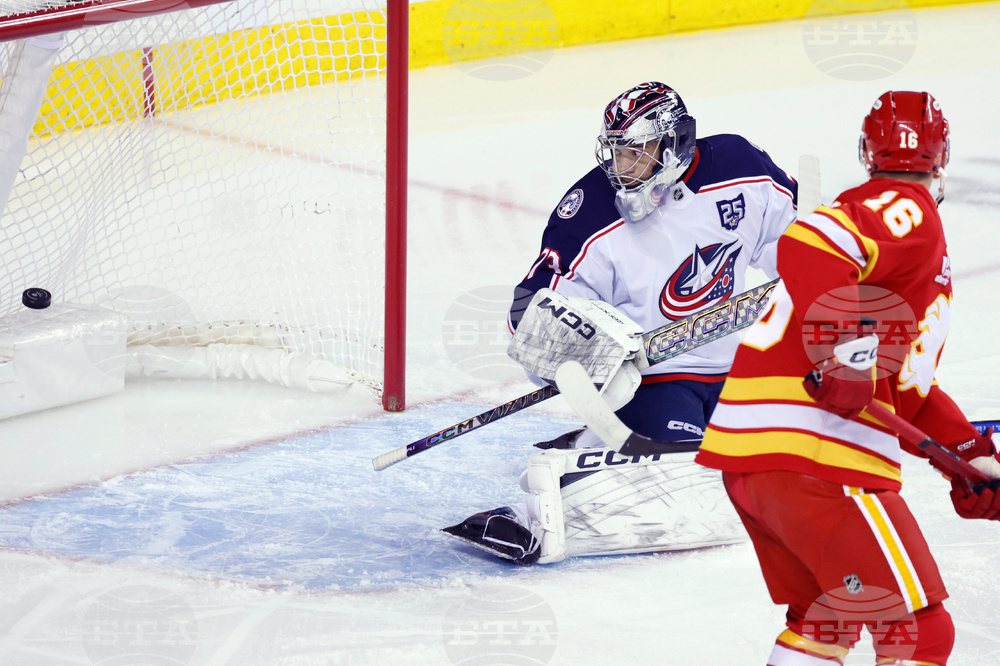 Blue Jackets Flames Hockey