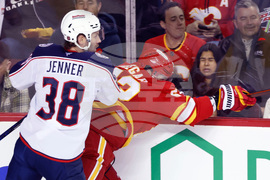 Blue Jackets Flames Hockey