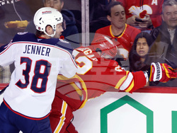 Blue Jackets Flames Hockey