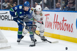 Blackhawks Canucks Hockey