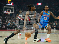 Trail Blazers Thunder Basketball