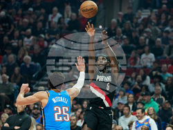 Trail Blazers Thunder Basketball