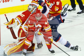 Blue Jackets Flames Hockey